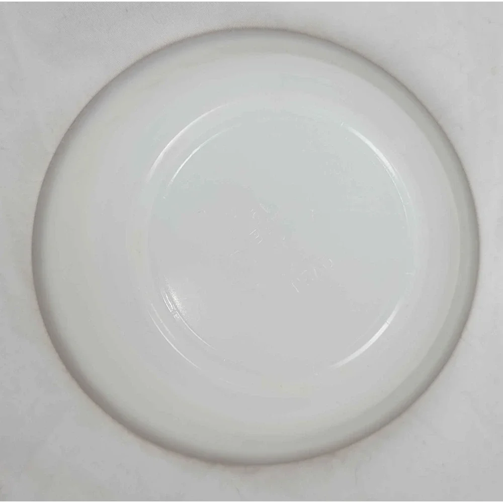 Vintage Oven Fire-King Ware White Porcelain Shallow Bowl